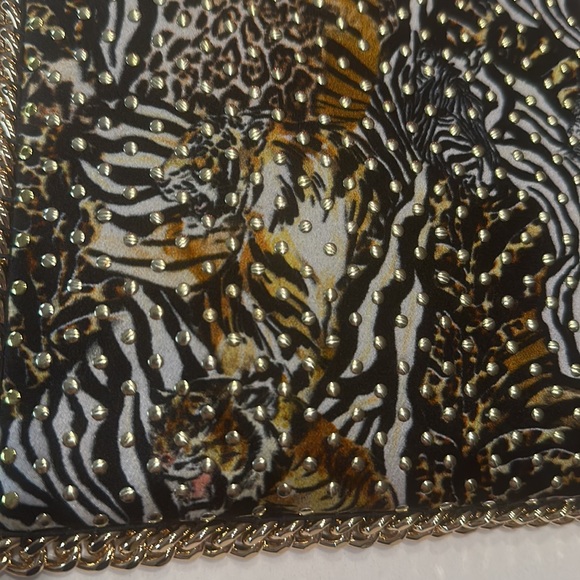CAMILLA *What’s New Pussycat* silk animal print chain crossbody shoulder bag - Picture 7 of 9